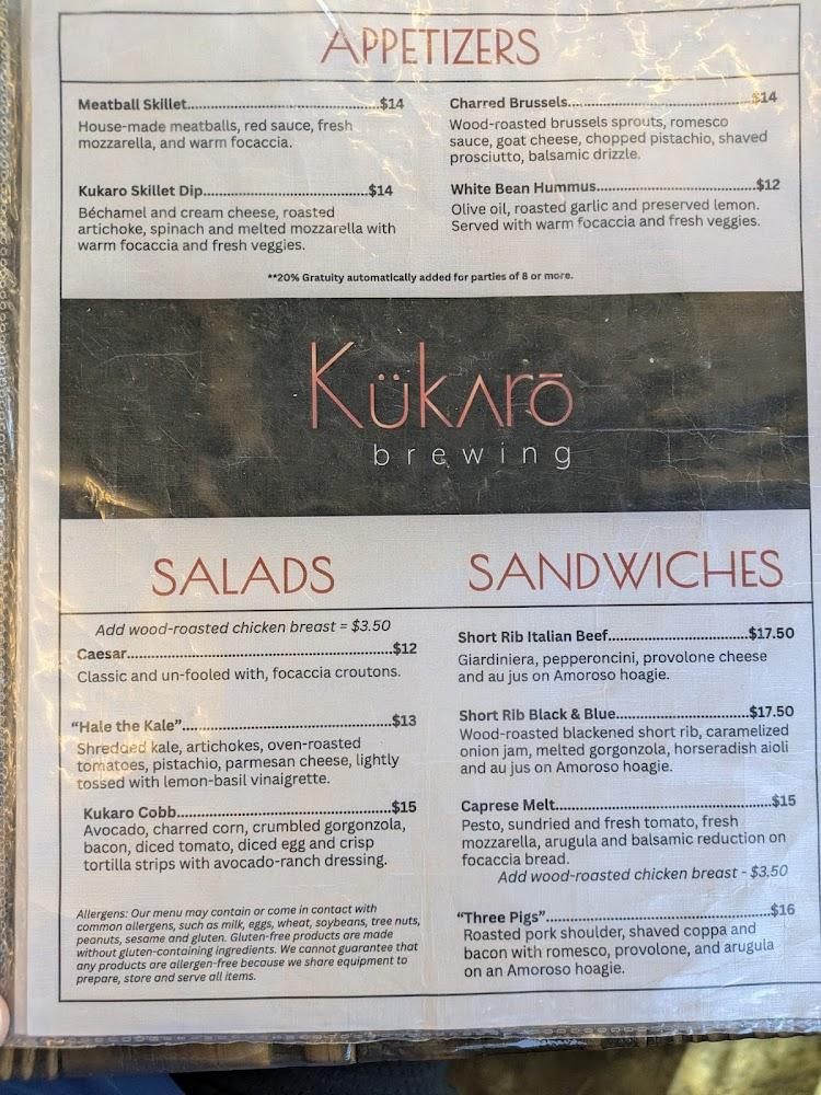 Kukaro Brewing, LLC Menu image 3